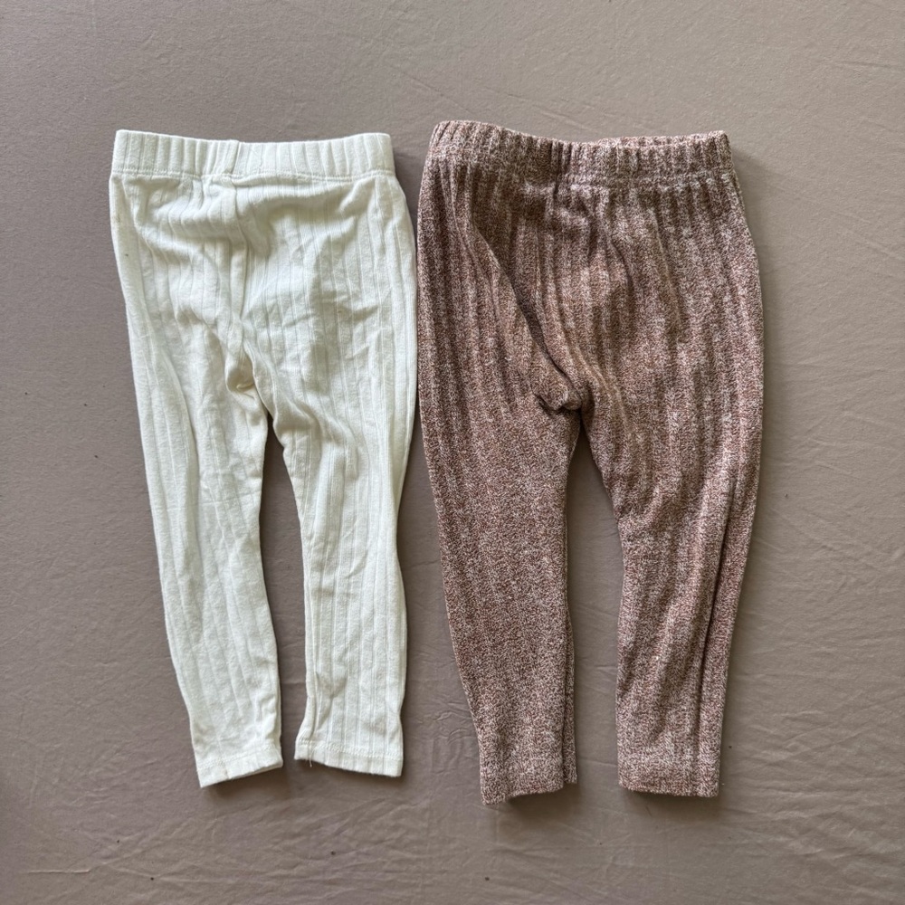 Baby Toddler Ribbed Leggings Bundle - Picture 8 of 11